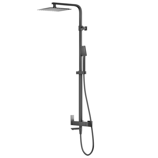 Shower Set Corsan ANGO Shower Column 25cm Spout Swivel Spout Black