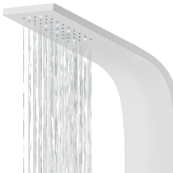 Corsan ALTO shower panel Thermostat White LED rain shower Spout