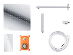 Corsan ANGO chrome shower set with a 30 cm rain shower, faucet and handset