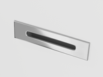 Corsan OLVENA freestanding bathtub 148,5 x 74,5 cm click-clack plug Chrome